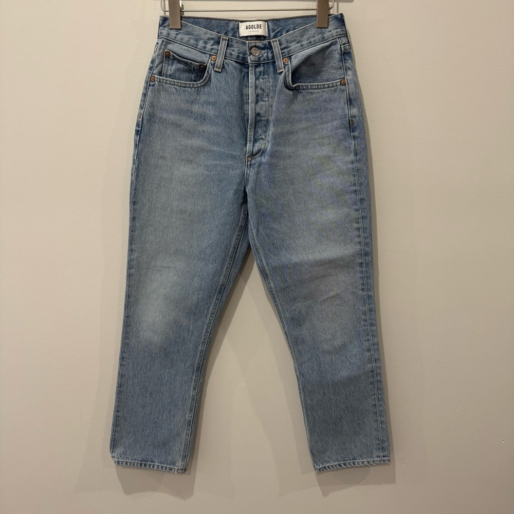 Agolde Size 26 Riley High Rise Straight Crop